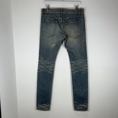 Saint Laurent Distressed Lightwash Skinny D02 Jeans
