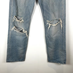 Celine Blue Kurt Destroyed Light-Wash Denim Jeans