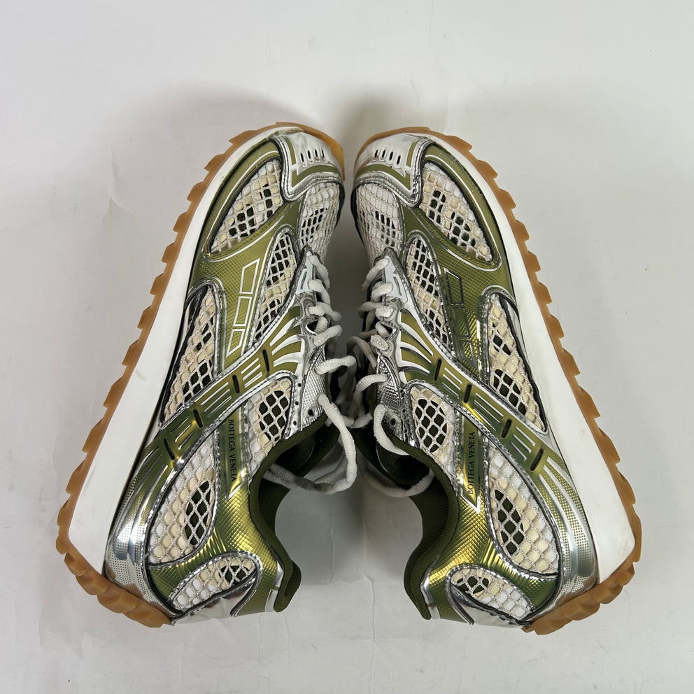Bottega Veneta Green Mesh Orbit Sneaker