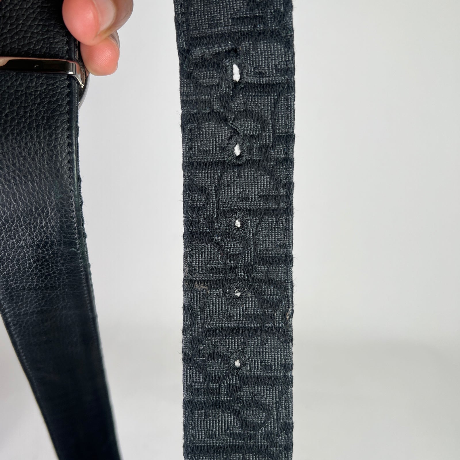 Dior CD Oblique Jacquard Reversible Belt