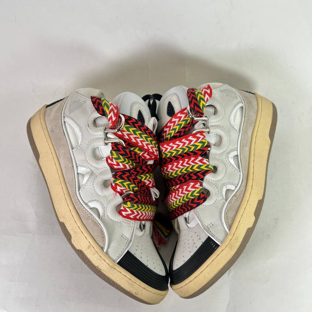 Lanvin White OG Curb Sneaker Size 43