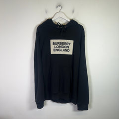 Burberry Logo Applique Hoodie