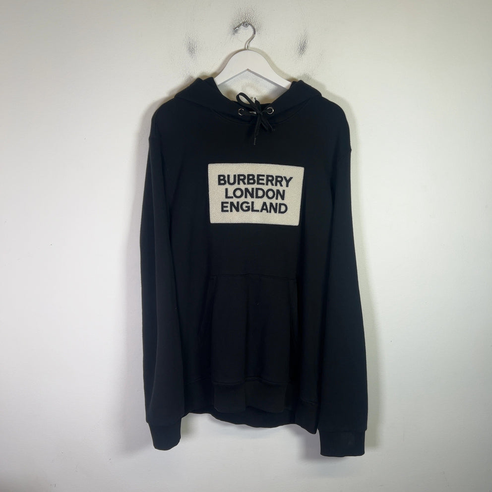 Burberry Logo Applique Hoodie