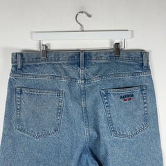 Supreme Embroidered 'New York' Denim Shorts