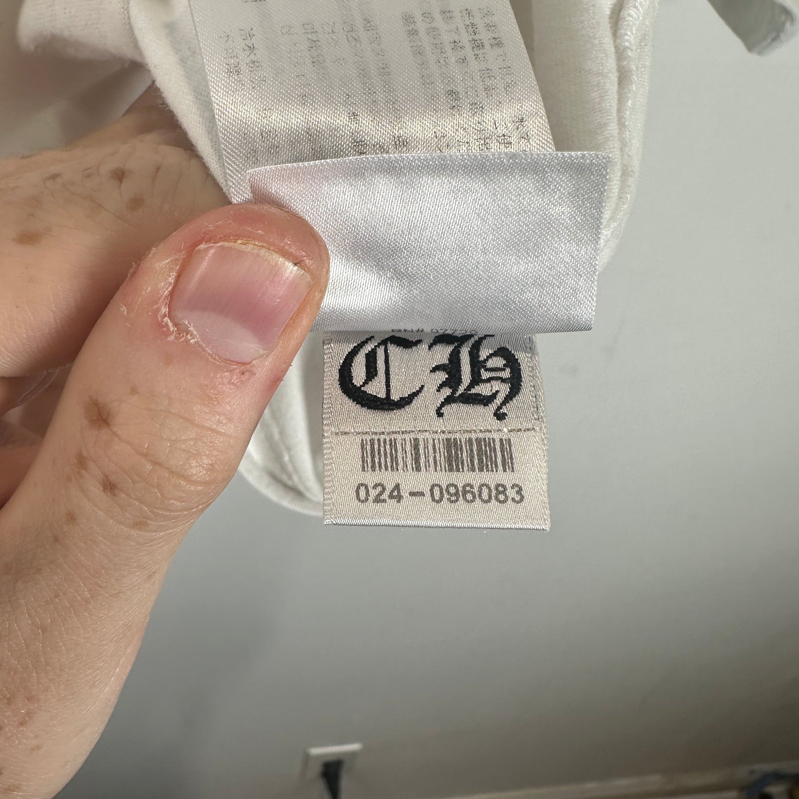 Chrome Hearts White Scroll T-Shirt Size M