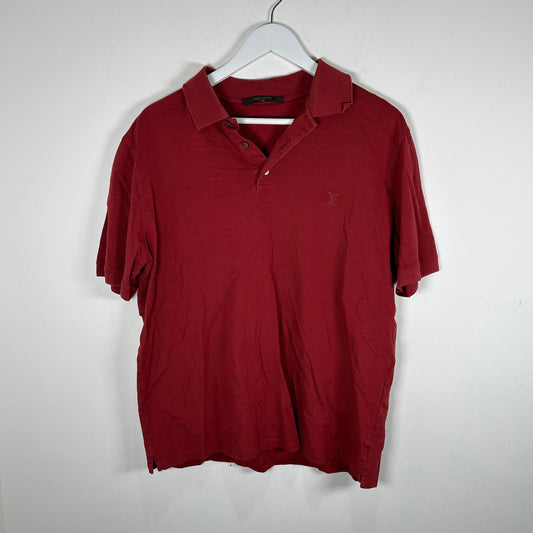 Louis Vutton Red Logo Polo Size XXL