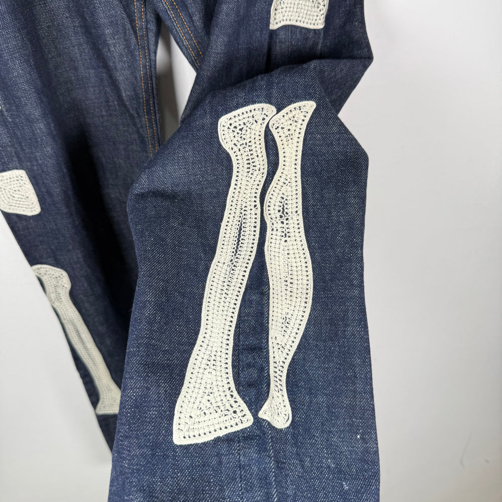 Kapital Bone Raw Denim Jeans Size 34
