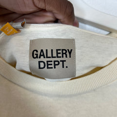Gallery Dept Cream/Orange French Logo T-Shirt Size XL