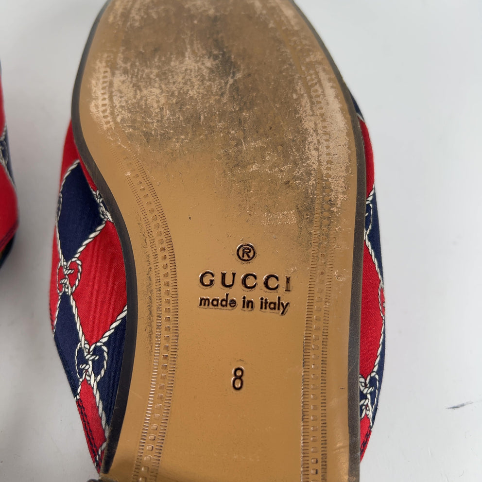 Gucci Rhombus GG Horsebit Princetown Mules