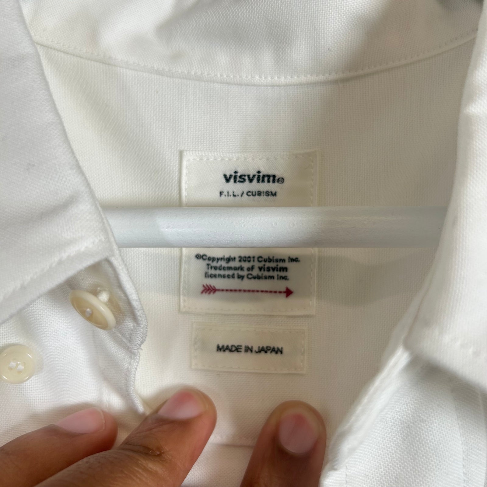 Visvim White Albacore Button Up Shirt Size 4