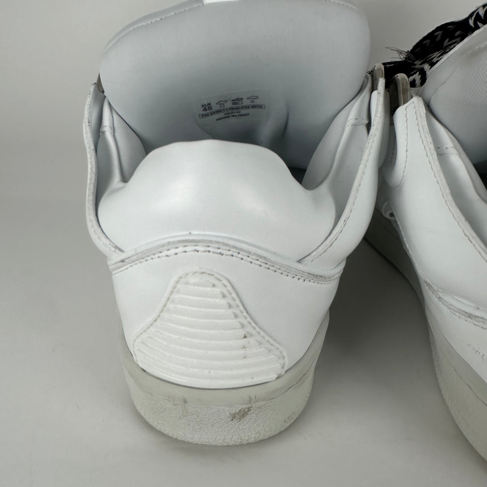 Lanvin x Future White Leather Curb Sneaker Size 12