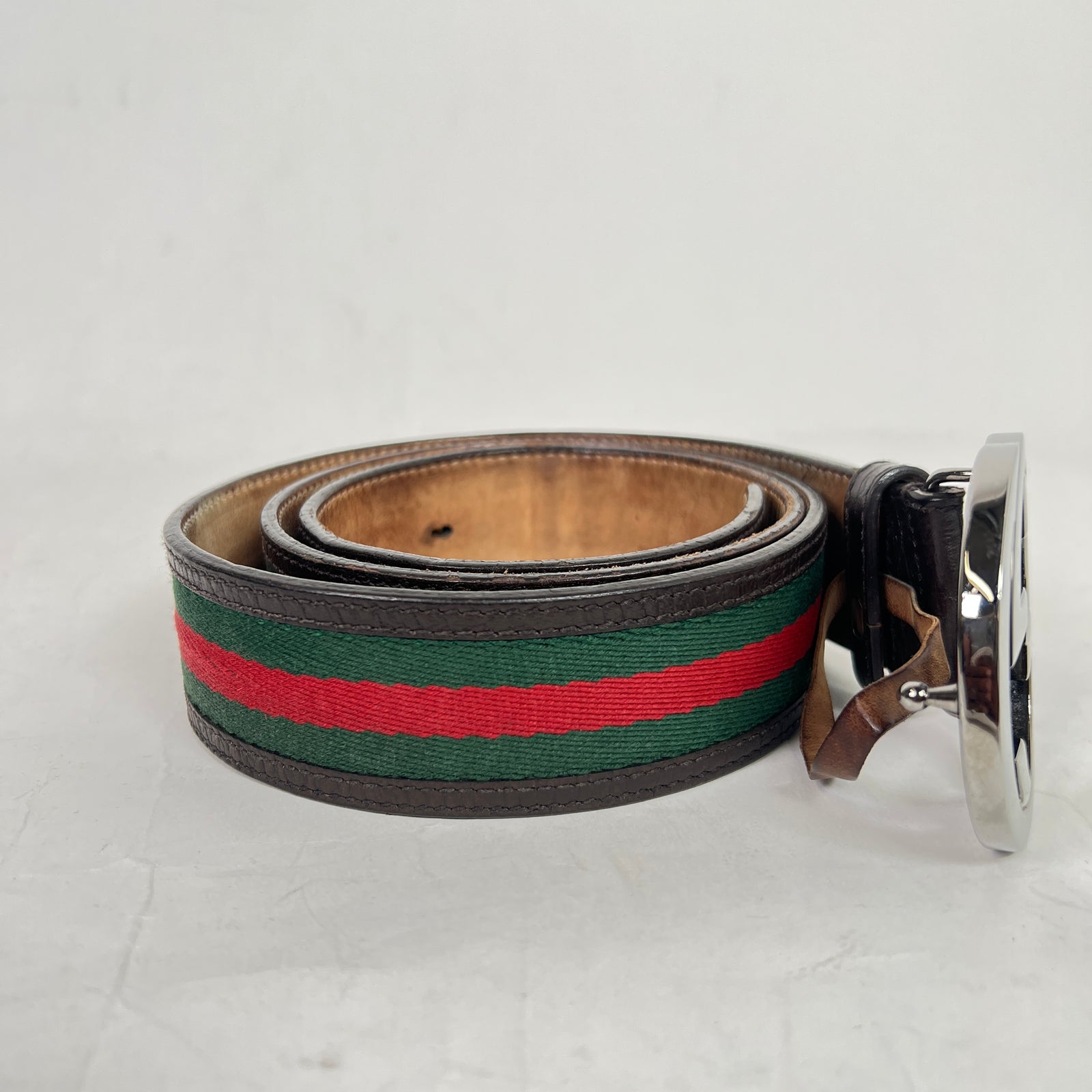 Gucci Web Interlocking G Belt