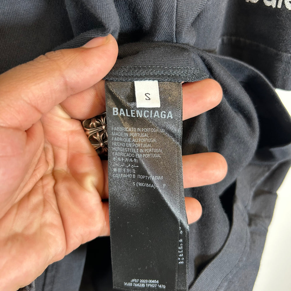 Balenciaga Black 3B Sports Icon Logo T-Shirt Size S