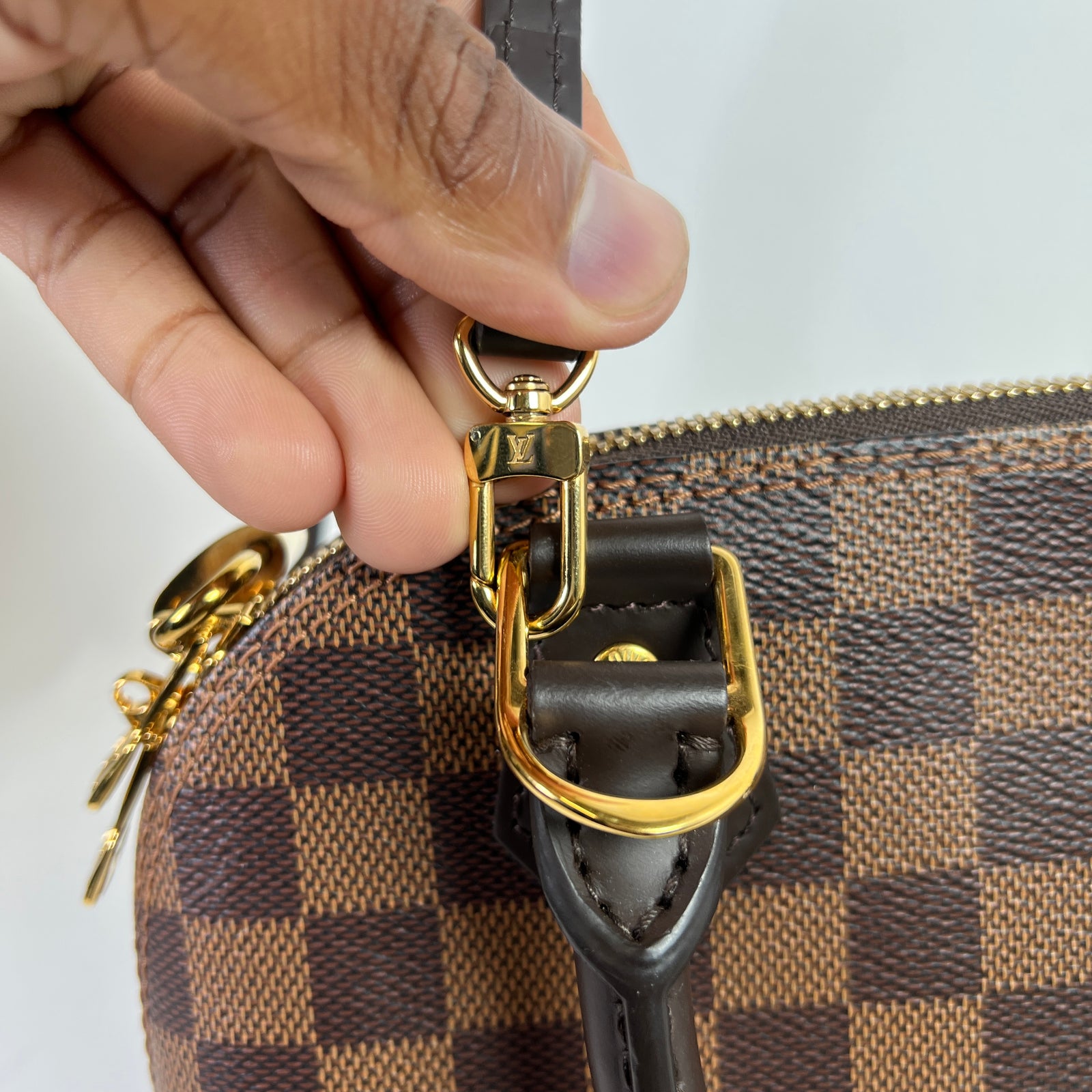 Louis Vuitton Ebene Damier Alma Bag