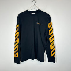 Off-White Black/Yellow Tape Measure Arrows Longsleeve Size S