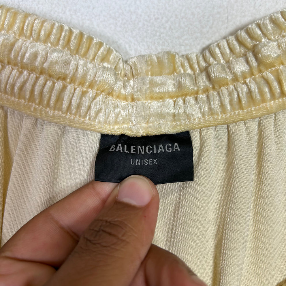 Balenciaga Velvet BB Paris Icon Sweatpants