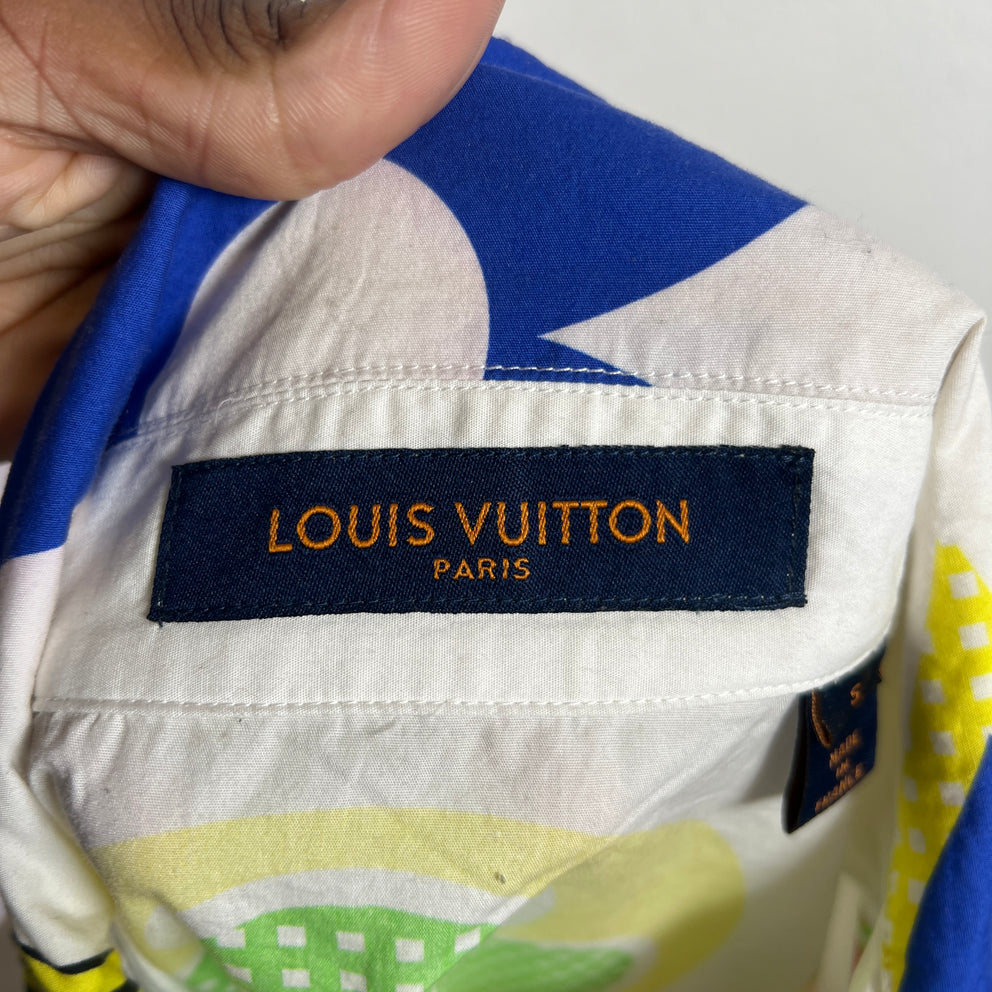 Louis Vuitton Multi Color Monogram Button-Up Shirt