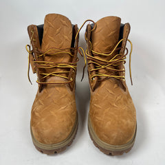 Supreme x Timberland Wheat Diamond Plate 6" Premium Waterproof Boots Size 8.5