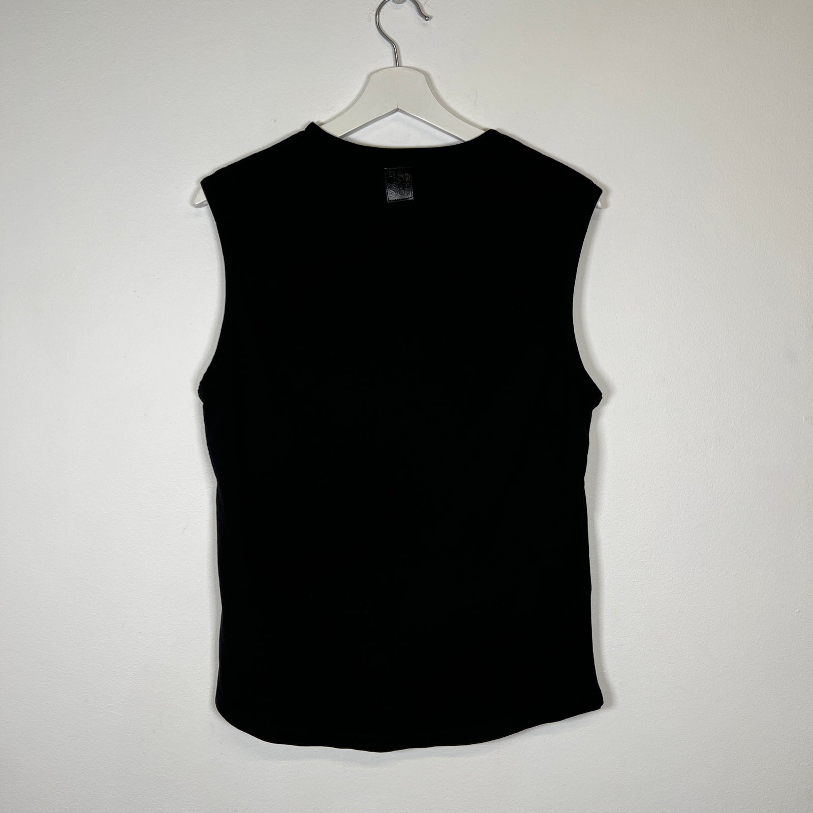 Raf Simons Black Crossed Fingers Tank Top Sz XS