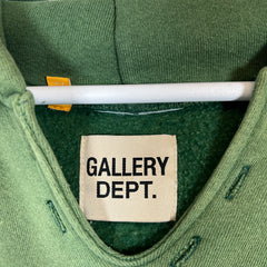 Gallery Dept Vintage Green Logo Hoodie Size S
