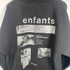 Enfants Riches Deprimes 'Pour La Pornagraphie' Hoodie Size S