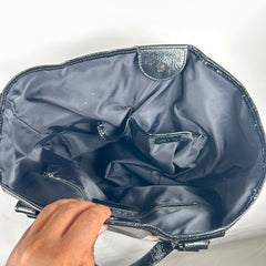 Burberry Grey Nova Check Victoria Tote Bag