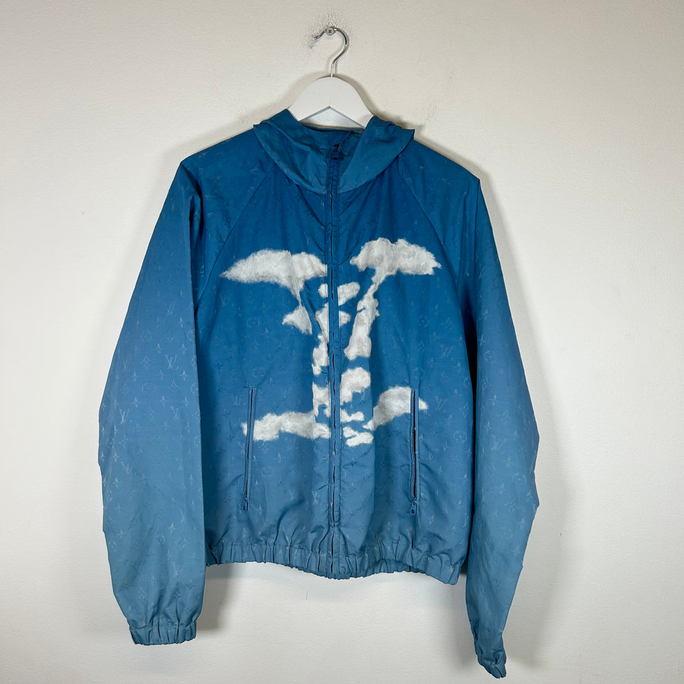 Louis Vuitton Blue Cloud Windbreaker Jacket Size M
