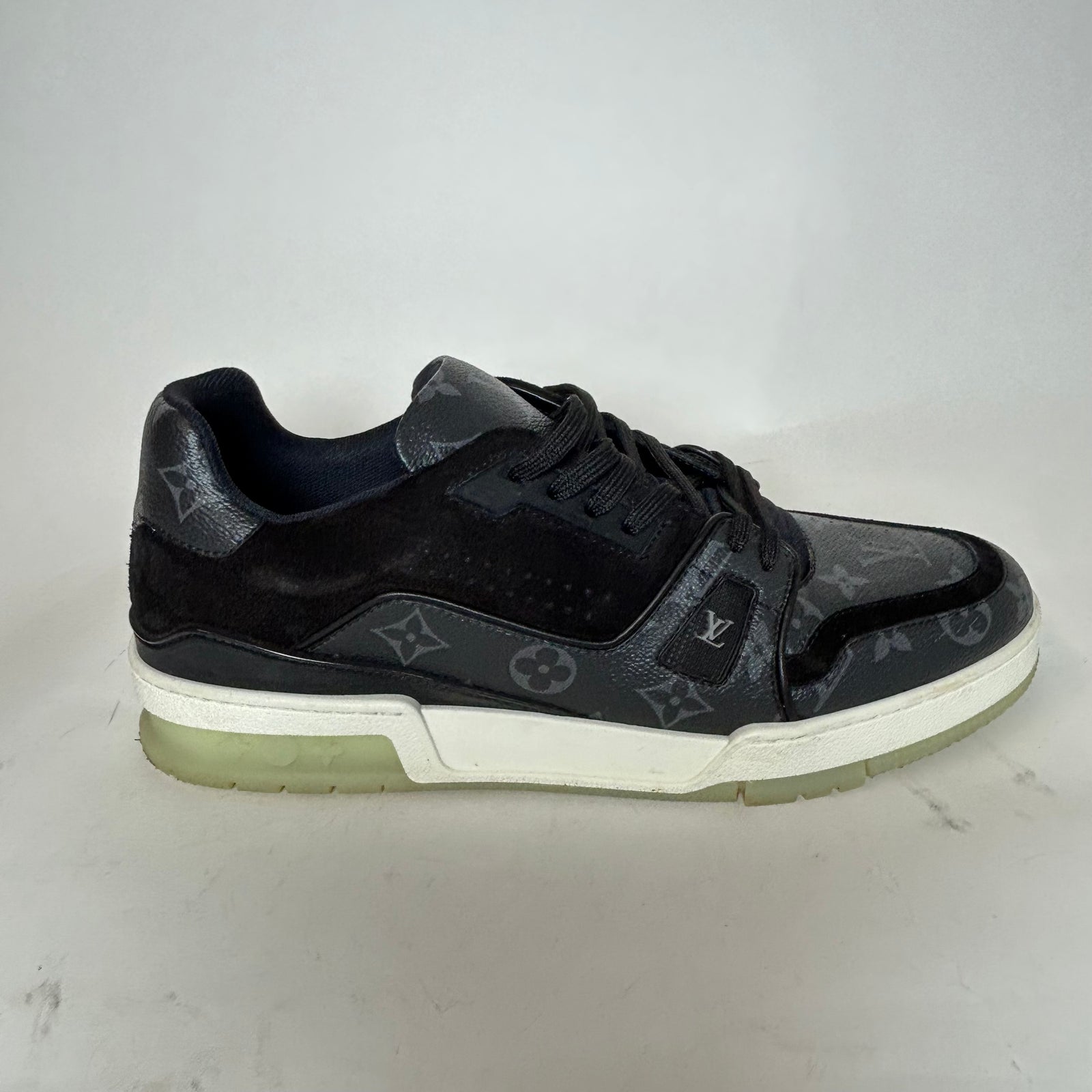 Louis Vuitton Black Monogram Trainer Size LV  9
