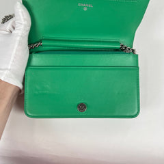 Chanel Mini Boy Bag Green