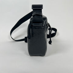 Balenciaga Black Leather Small Logo Crossbody Bag