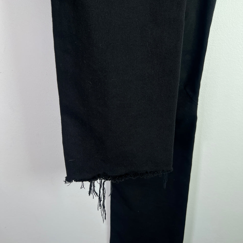 Balenciaga Black Destroyed-Cut Jeans