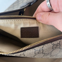 Gucci Large GG Supreme Ophidia Leather Tote W/ Wallet