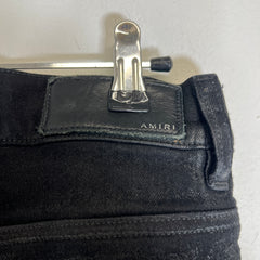 Amiri Black Waxed MX1 Jeans Size 30