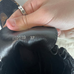 Louis Vuitton Monogram Jungle Platform Desert Boots Size 37