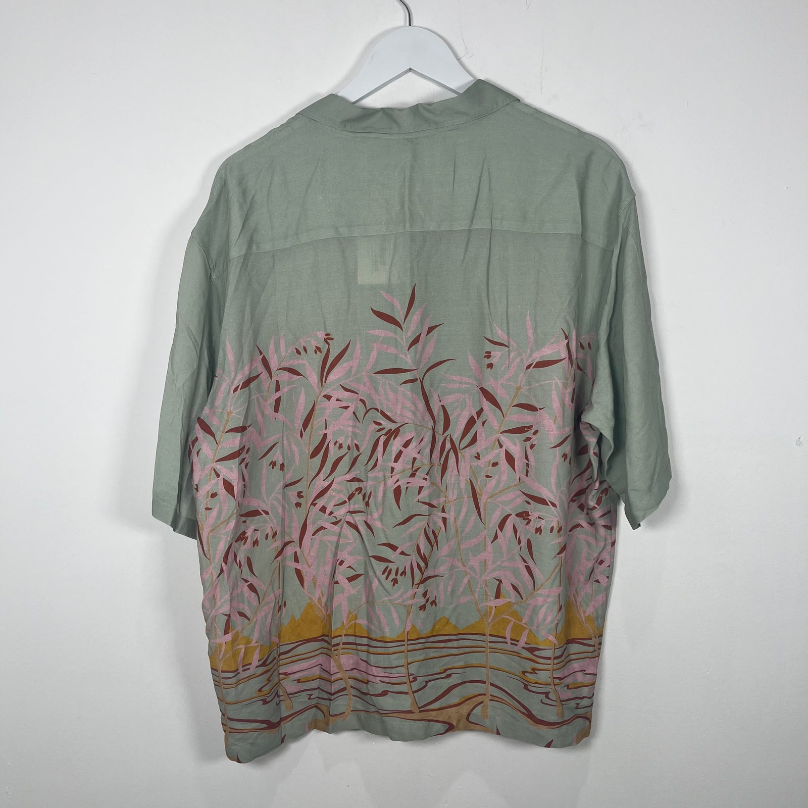 Palm Angels Green Trees Button-Up Shirt Size L