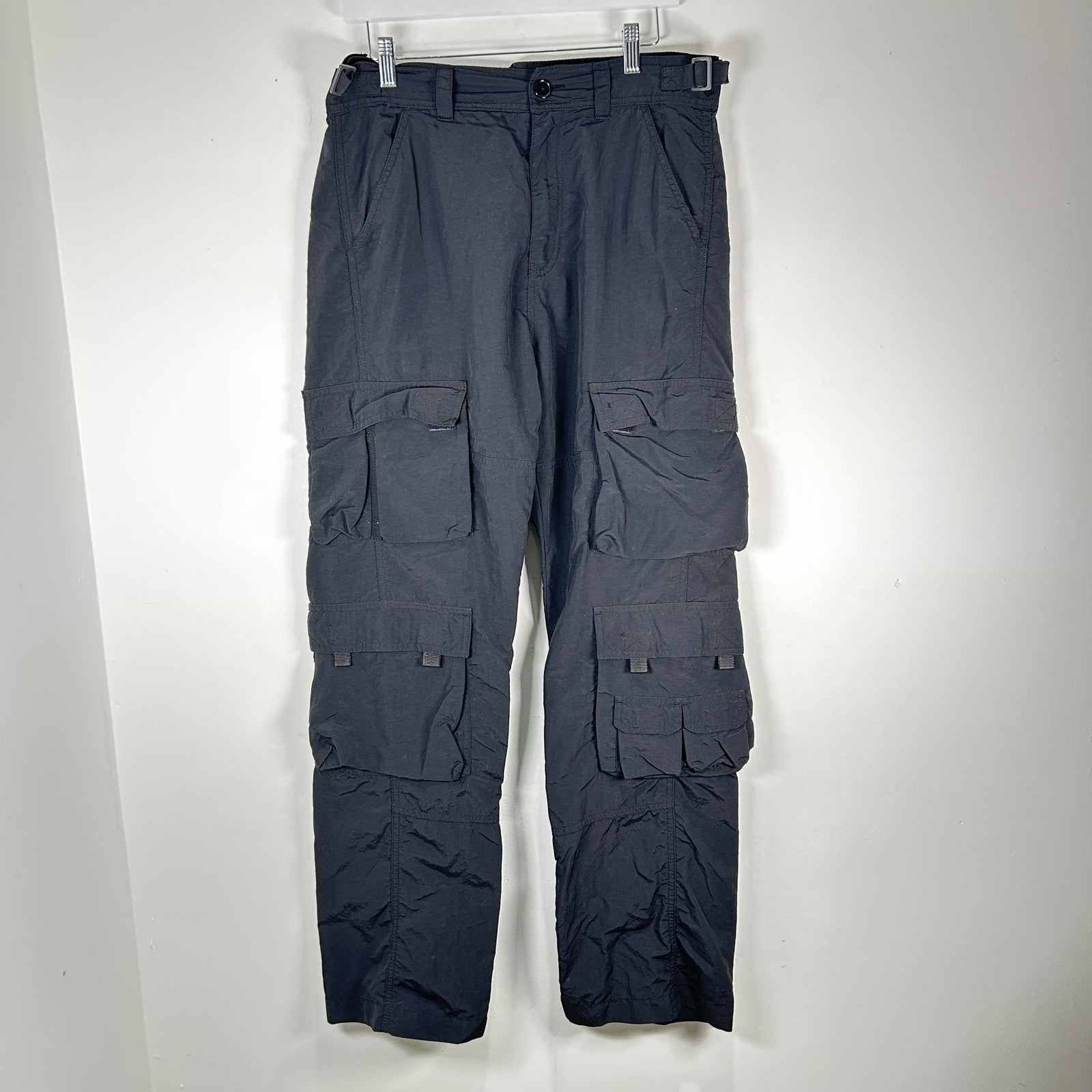 Martine Rose Black Adjustable Waist Cargo Pants Size 50