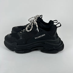 Balenciaga Black/White Triple S Sneaker Size 42