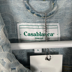 Casablanca Monogram Lightwash Denim Jacket Size S