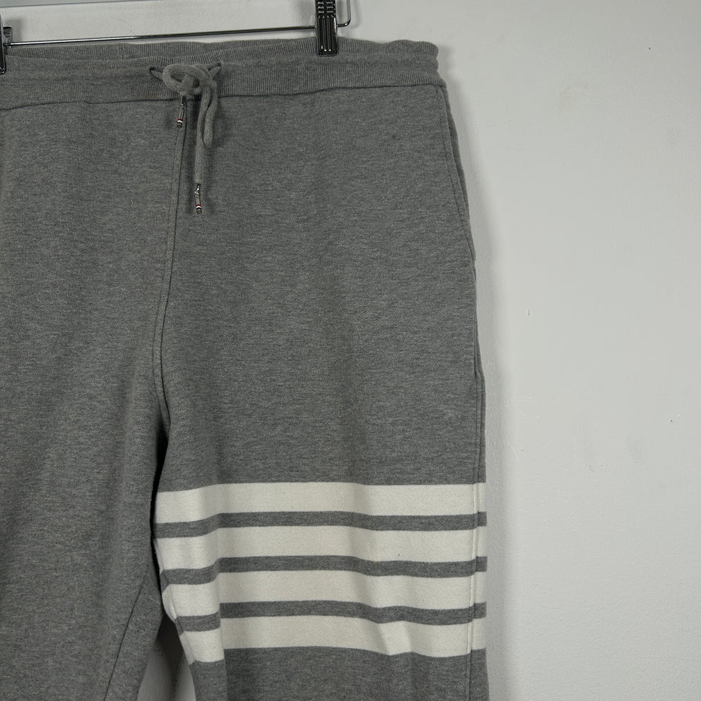 Thom Browne Grey 4-Bar Sweatpants Size 5