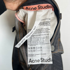Acne Studios Black 2023M Distressed Baggy Jeans Size 33