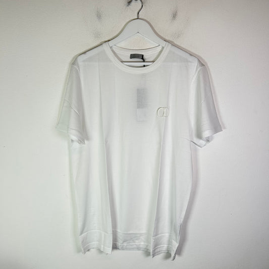 Dior White CD Icon Logo T-Shirt