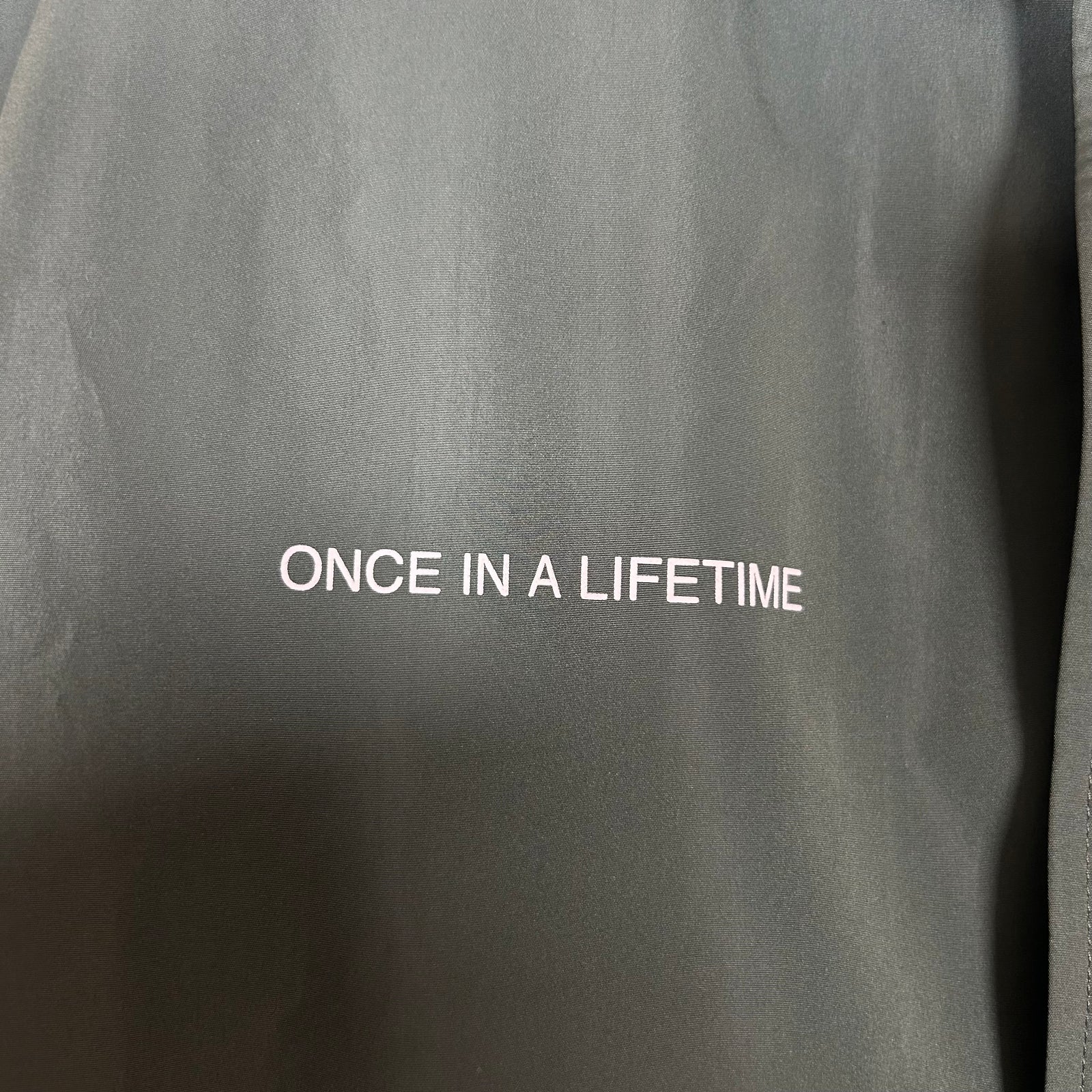 Undercover SS22 Green "Once In A Lifetime" Nylon Shirt Size 3