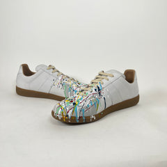 Maison Margiela White Paint Splatter Gats Size 44