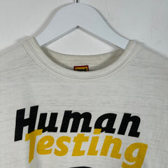 Human Made White 'Human Testing' T-Shirt Size M