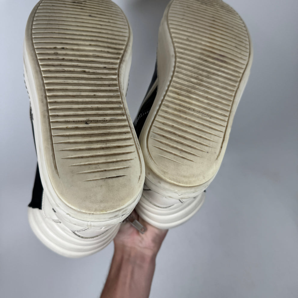 Rick Owens Black Jumbo Lace Geobaskets Size 41