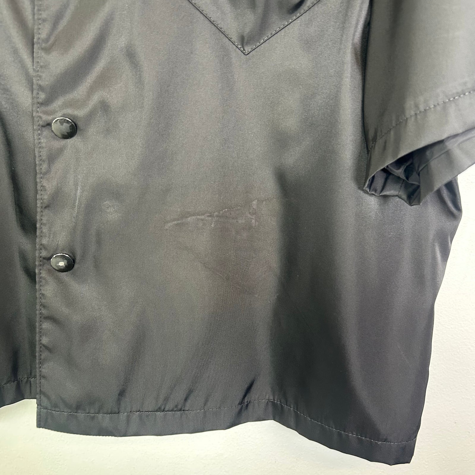 Prada Re-Nylon Logo Button-Up Shirt