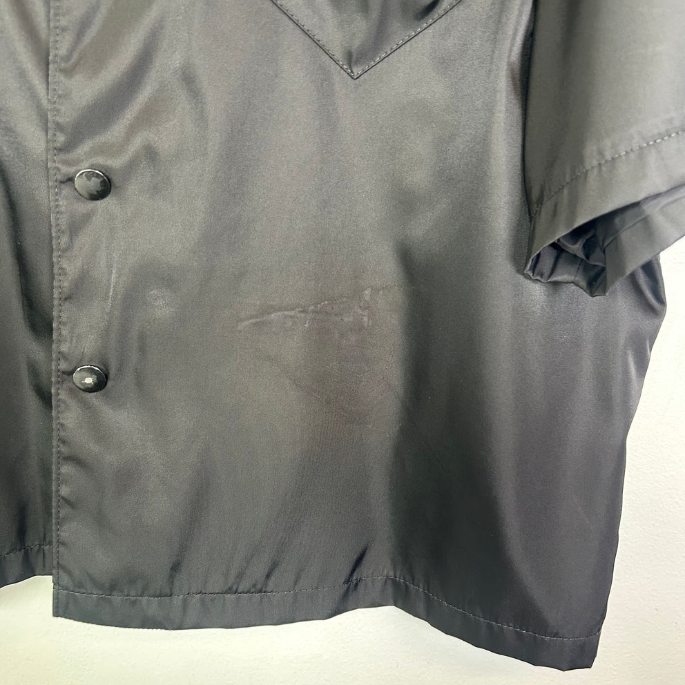 Prada Re-Nylon Logo Button-Up Shirt