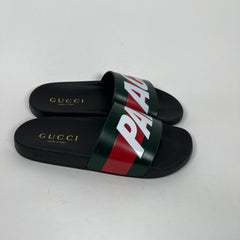 Gucci x Palace Black Slides Size 39