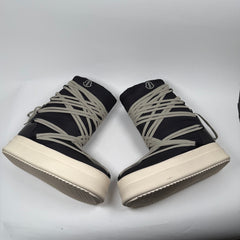Rick Owens x Moncler Big Rock Megalace Black Boots Size 42