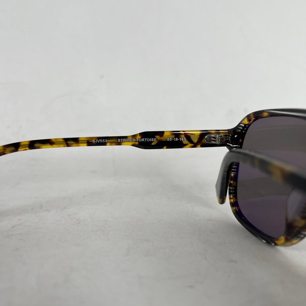 John Varvatos Striped Tortoise Sunglasses